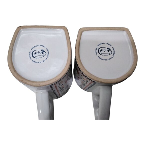 Portuguese "Love Handkerchief" Design Twin Mugs Set of 2 In Matching Gift Box - Picture 9 of 10